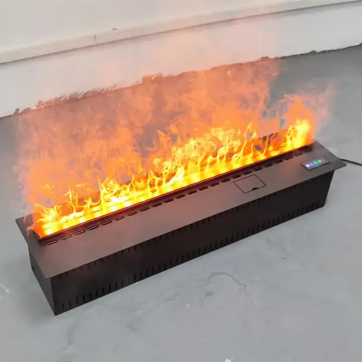 Customized Freestanding Realistic 3D Flame Led Mist Fireplace