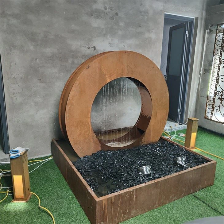 Waterfall Corten Steel Serenity Water Curtain