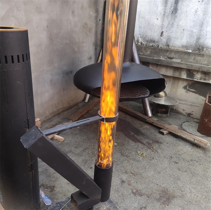 Wood Pellet Burning Rocket Stove