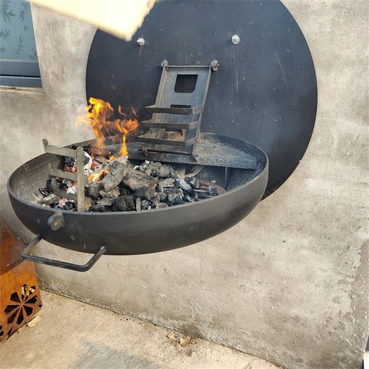 Antique Outdoor Wall Mounted Metal Bbq