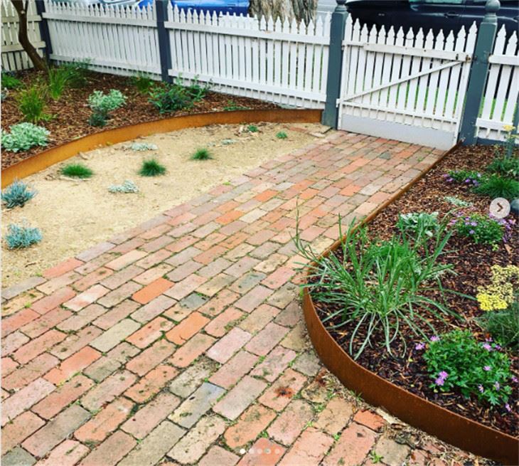 নমনীয় Corten ইস্পাত গার্ডেন প্রান্ত বেড়া